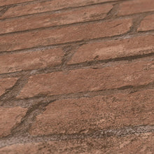 BB51107 Industrial Chic Motif Bricks and More Brown and Orange Wallpaper By Galerie