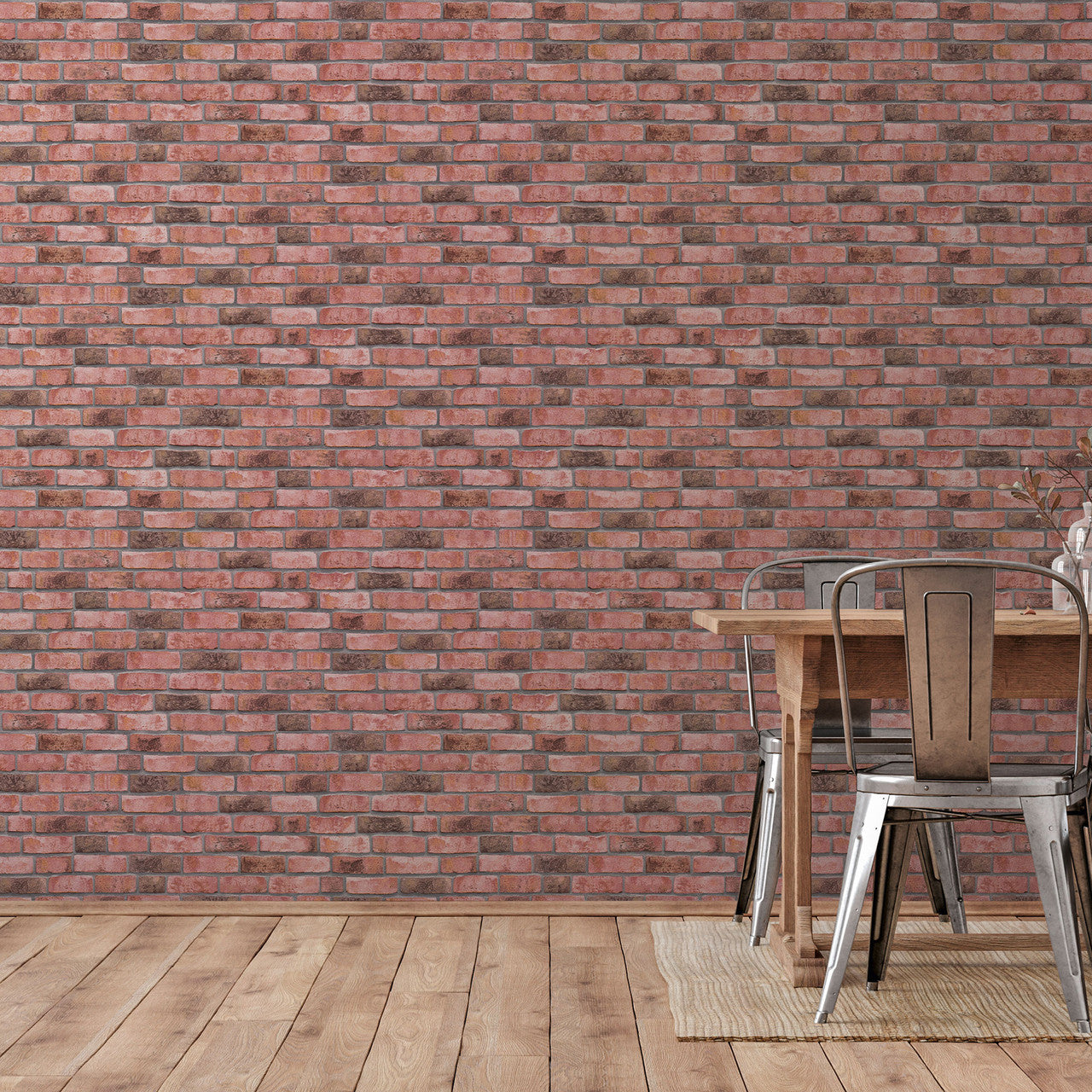 BB51108 Weathered Walls Motif Bricks and More Brown and Red Wallpaper By Galerie