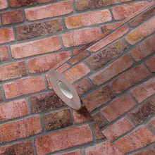 BB51108 Weathered Walls Motif Bricks and More Brown and Red Wallpaper By Galerie