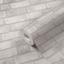 BB51110 Weathered Walls Motif Bricks and More Cream and White Wallpaper By Galerie