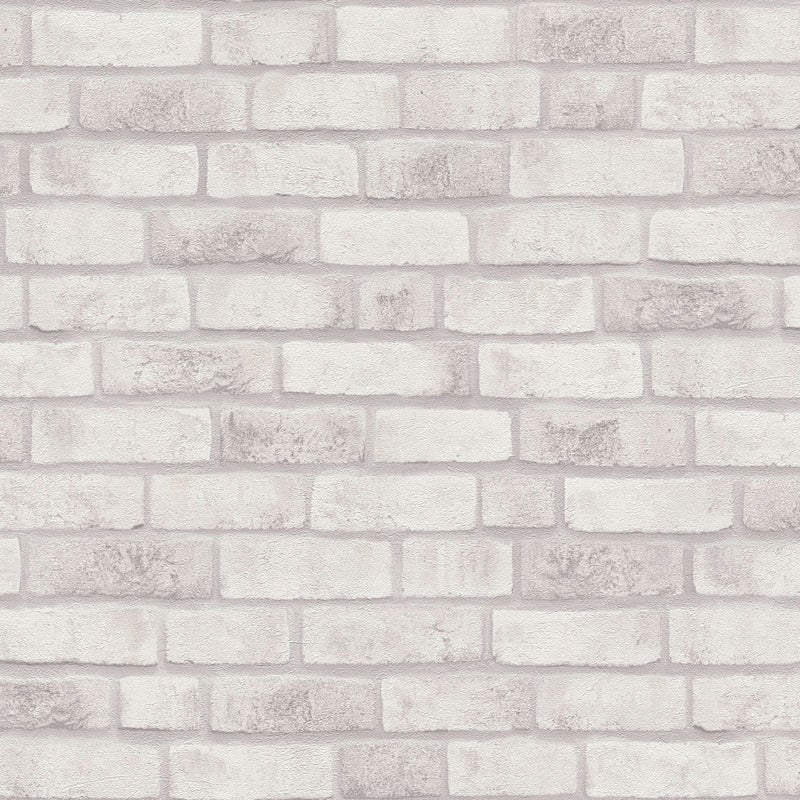 BB51110 Weathered Walls Motif Bricks and More Cream and White Wallpaper By Galerie