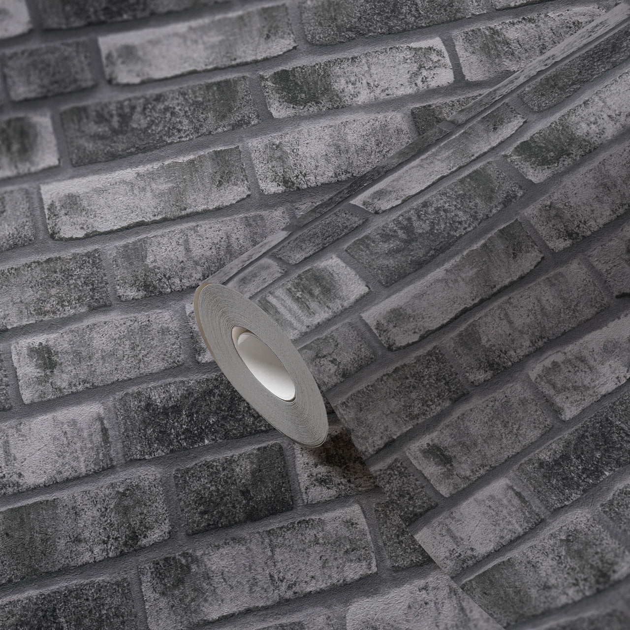 BB51111 Weathered Walls Motif Bricks and More Grey Wallpaper By Galerie