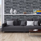 BB51112 Brickshire Residents Motif Bricks and More Grey and Black Wallpaper By Galerie