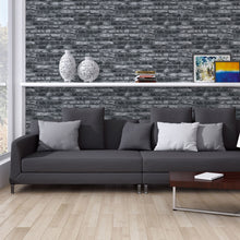 BB51112 Brickshire Residents Motif Bricks and More Grey and Black Wallpaper By Galerie
