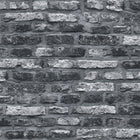 BB51112 Brickshire Residents Motif Bricks and More Grey and Black Wallpaper By Galerie