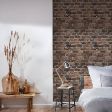 BB51116 Brickshire Residents Motif Bricks and More Brown and Grey Wallpaper By Galerie