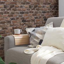 BB51116 Brickshire Residents Motif Bricks and More Brown and Grey Wallpaper By Galerie