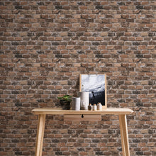 BB51116 Brickshire Residents Motif Bricks and More Brown and Grey Wallpaper By Galerie