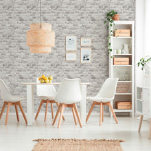 BB51118 Brickshire Residents Motif Bricks and More Grey and White Wallpaper By Galerie