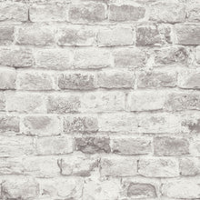 BB51118 Brickshire Residents Motif Bricks and More Grey and White Wallpaper By Galerie