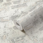 BB51119 Industrial Chic Motif Bricks and More Grey and White Wallpaper By Galerie