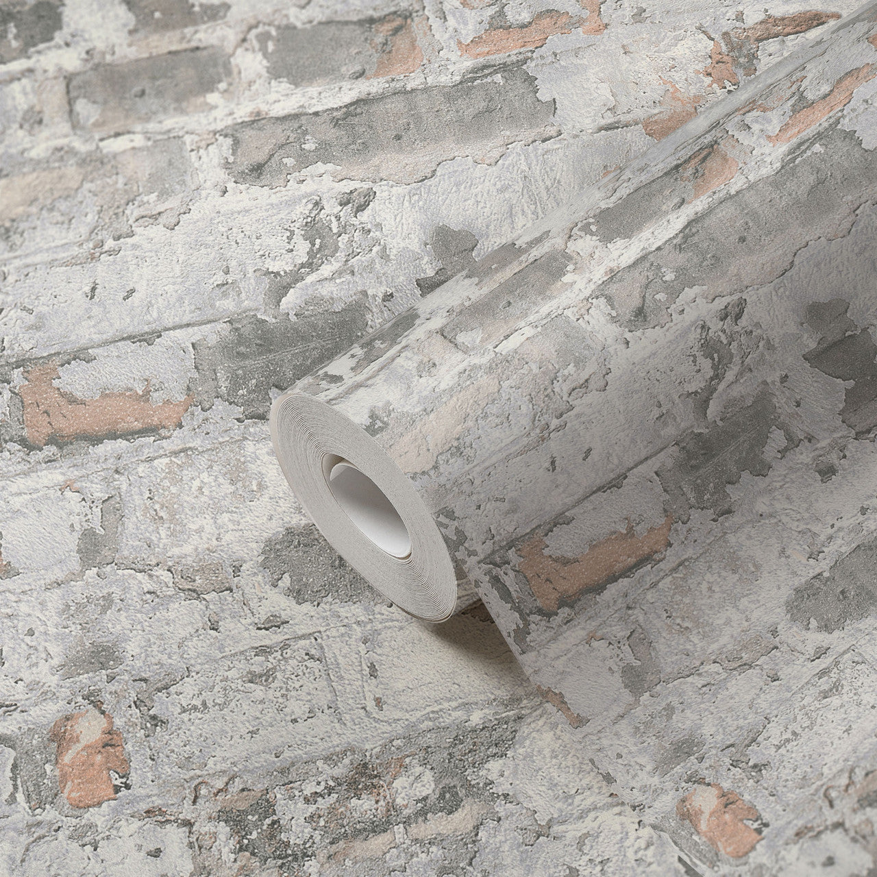 BB51120 Industrial Chic Motif Bricks and More Grey, Black and White Wallpaper By Galerie