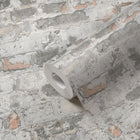 BB51120 Industrial Chic Motif Bricks and More Grey, Black and White Wallpaper By Galerie