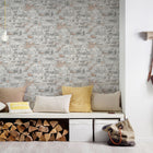 BB51120 Industrial Chic Motif Bricks and More Grey, Black and White Wallpaper By Galerie