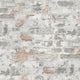 Industrial Chic Motif Bricks and More Grey, Black and White Wallpaper By Galerie
