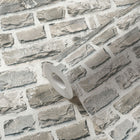 BB51122 Stone Symphony Motif Bricks and More Beige, Multi-Colour and Grey Wallpaper By Galerie