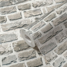 BB51122 Stone Symphony Motif Bricks and More Beige, Multi-Colour and Grey Wallpaper By Galerie