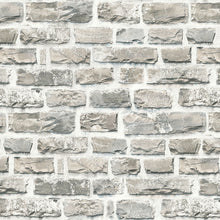 BB51122 Stone Symphony Motif Bricks and More Beige, Multi-Colour and Grey Wallpaper By Galerie