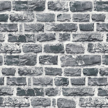 BB51123 Stone Symphony Motif Bricks and More Multi-Colour, Grey and Black Wallpaper By Galerie