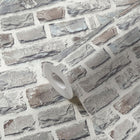 BB51124 Stone Symphony Motif Bricks and More Multi-Colour and Grey Wallpaper By Galerie