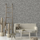 BB51125 Stone Symphony Motif Bricks and More Grey Wallpaper By Galerie
