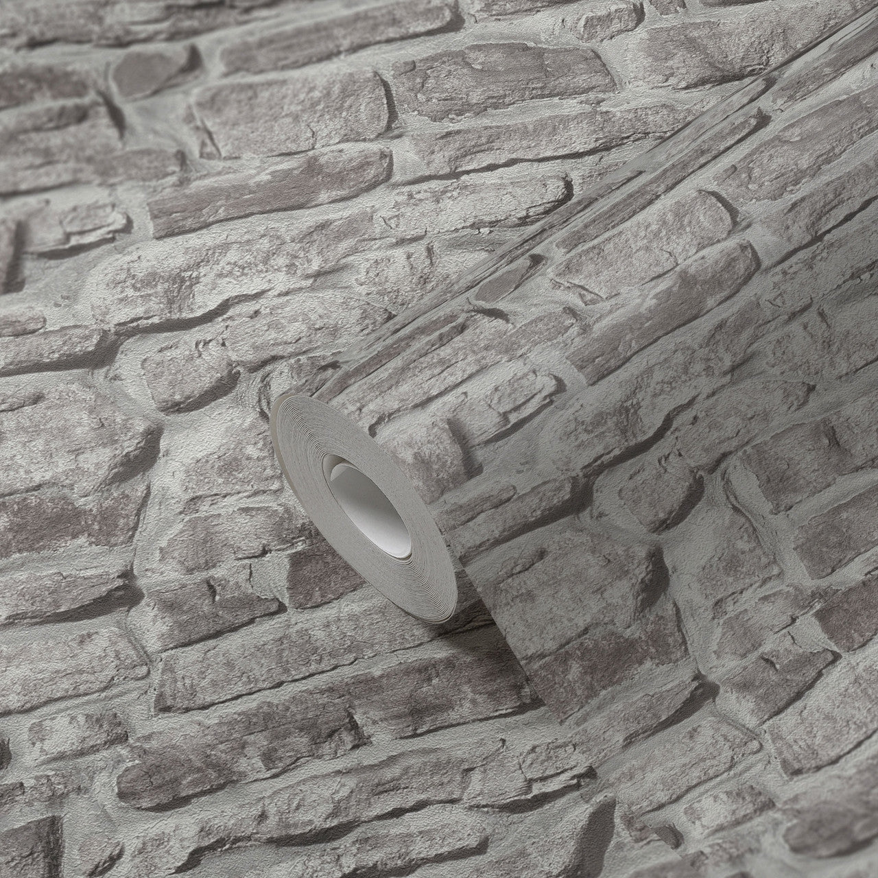 BB51125 Stone Symphony Motif Bricks and More Grey Wallpaper By Galerie