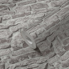 BB51125 Stone Symphony Motif Bricks and More Grey Wallpaper By Galerie