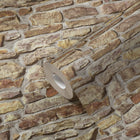 BB51127 Stone Symphony Motif Bricks and More Beige and Brown Wallpaper By Galerie
