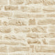 Rocky Retreat Motif Bricks and More Beige and Cream Wallpaper By Galerie