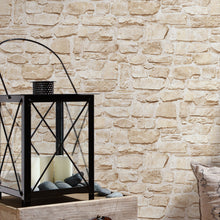 BB51131 Stone Symphony Motif Bricks and More Beige and Yellow Wallpaper By Galerie