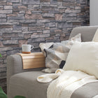 BB51132 Sandstone Splendour Motif Bricks and More Beige, Cream and Grey Wallpaper By Galerie