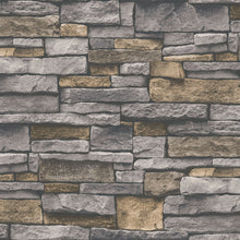 BB51134 Sandstone Splendour Motif Bricks and More Yellow and Grey Wallpaper By Galerie
