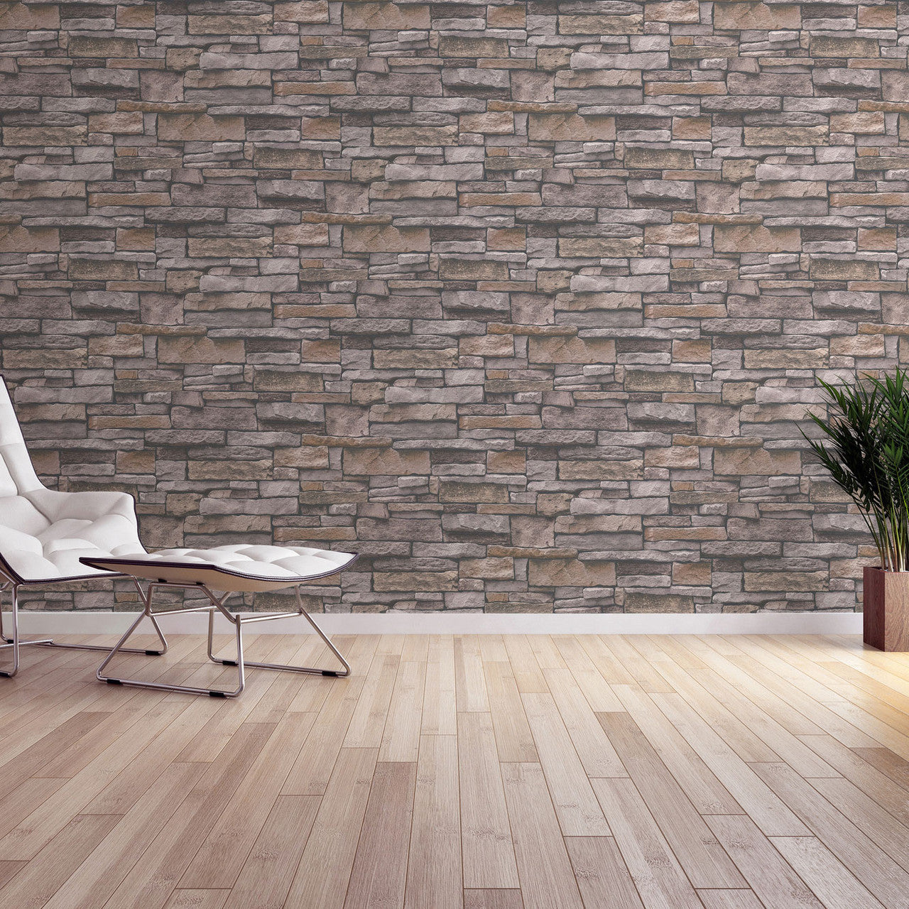 BB51135 Sandstone Splendour Motif Bricks and More Beige and Brown Wallpaper By Galerie