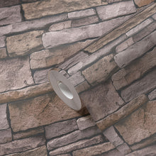 BB51135 Sandstone Splendour Motif Bricks and More Beige and Brown Wallpaper By Galerie