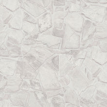 BB51139 Petrified Paradise Motif Bricks and More Grey and White Wallpaper By Galerie