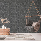 BB51141 Petrified Paradise Motif Bricks and More Grey and Black Wallpaper By Galerie