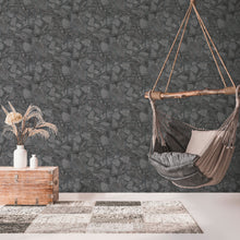 BB51141 Petrified Paradise Motif Bricks and More Grey and Black Wallpaper By Galerie