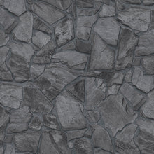 BB51141 Petrified Paradise Motif Bricks and More Grey and Black Wallpaper By Galerie