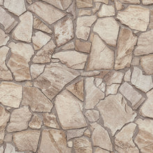 BB51142 Claystone Cottage Motif Bricks and More Beige, Cream and Grey Wallpaper By Galerie
