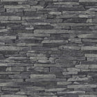 BB51146 Rocky Retreat Motif Bricks and More Grey and Black Wallpaper By Galerie