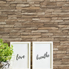 BB51147 Graceful Granite Motif Bricks and More Beige and Brown Wallpaper By Galerie