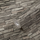 BB51148 Graceful Granite Motif Bricks and More Cream, Grey and Black Wallpaper By Galerie