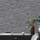 BB51149 Graceful Granite Motif Bricks and More Grey and Black Wallpaper By Galerie