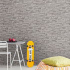 BB51150 Graceful Granite Motif Bricks and More Cream, Grey and Black Wallpaper By Galerie