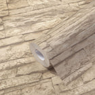 BB51152 Graceful Granite Motif Bricks and More Beige and Cream Wallpaper By Galerie