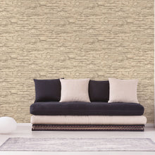 BB51152 Graceful Granite Motif Bricks and More Beige and Cream Wallpaper By Galerie