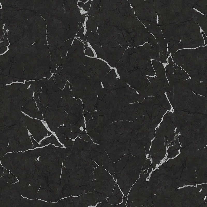 BB51157 Luxurious Marble Motif Bricks and More Grey, Metallic and Black Wallpaper By Galerie
