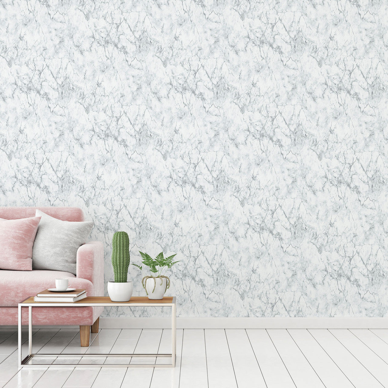 BB51165 Gentle Beauty Motif Bricks and More Grey and White Wallpaper By Galerie