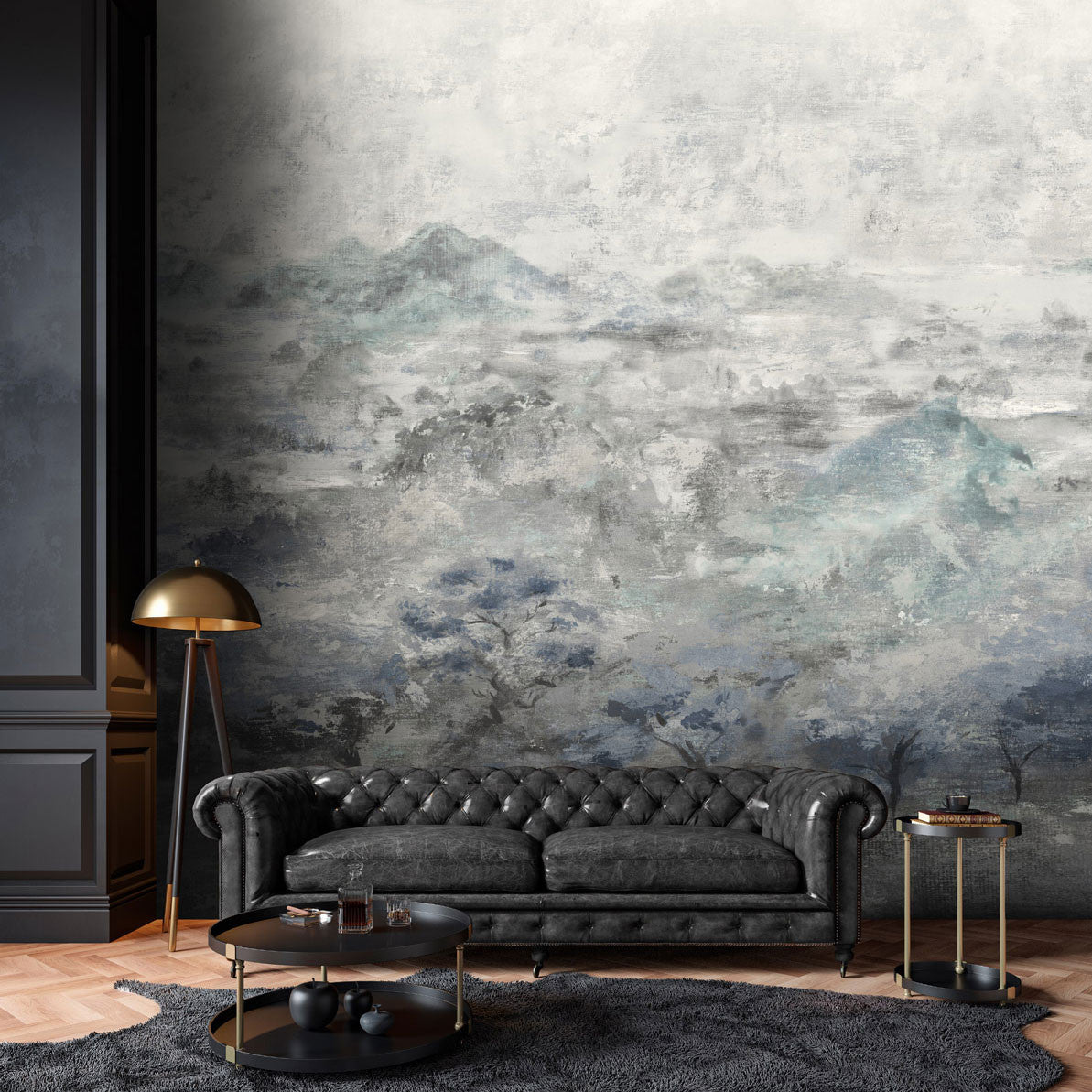 BE01500 Brunate Bellagio Blue Dusk Wallpaper By Sketch Twenty 3