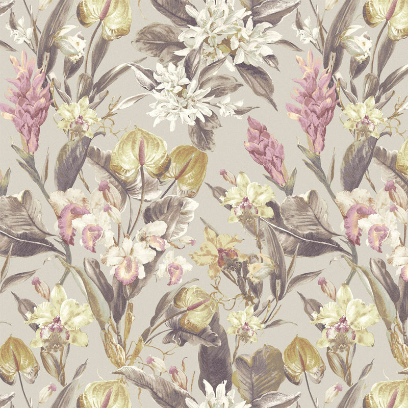 BE01512 Florence Bellagio Zinc Orchid Wallpaper By Sketch Twenty 3